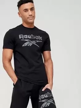 Image of Reebok ID Camo T-Shirt - Black Size M Men