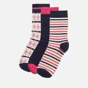 Image of Barbour Claudia Fairisle Sock Gift Set