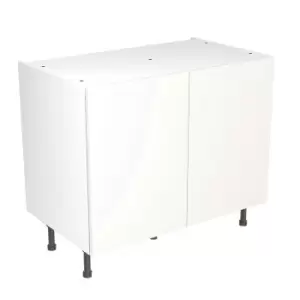 Image of KitchenKIT Slab 100cm Base Unit - Matt White