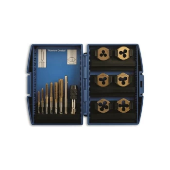 Image of Tap & Die Set - Alloy Steel - 13 Piece - 4026 - Laser