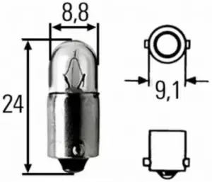 Image of Bulb H 12V Ba 9 S 8GP002068-131 by Hella