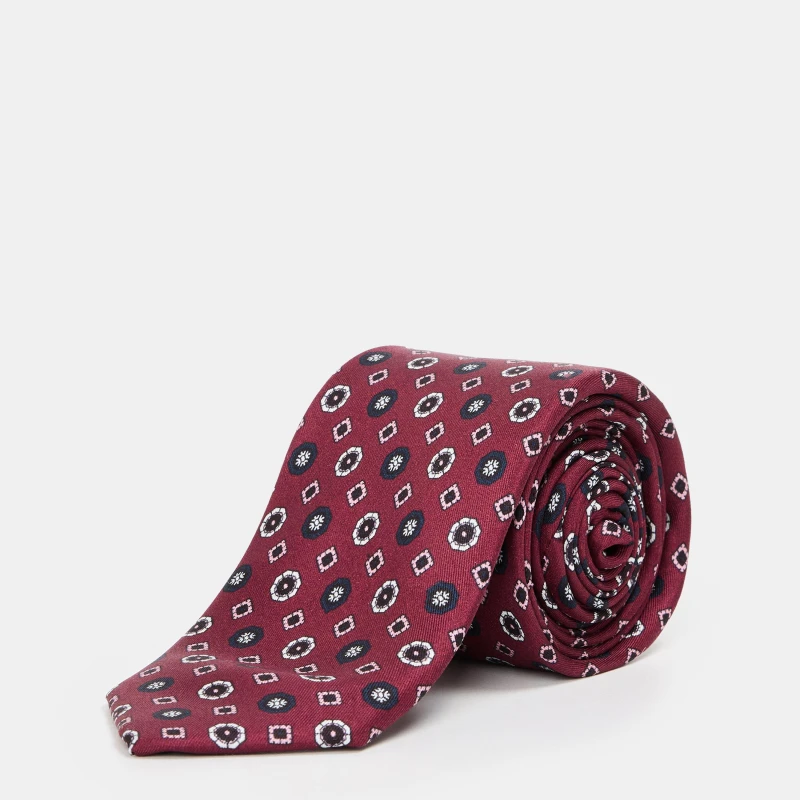 Image of Boss Mens 6cm Tie Dark Red male One Size