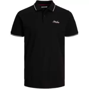 Image of Jack and Jones Polo Shirt - Black