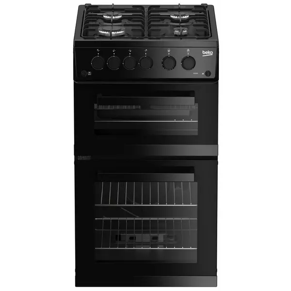 Image of Beko KDG583K 60cm Freestanding Gas Cooker with Gas Grill - Black - A+ Rated