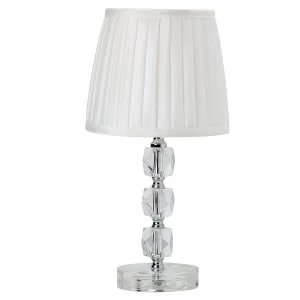 Image of Searchlight Lighting Collection Stacked Glass Table Lamp - Ivory