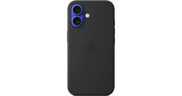 Image of Apple Silicone Case with MagSafe for iPhone 16 - Black
