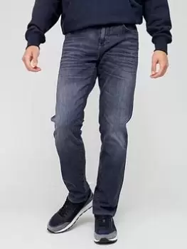 Image of BOSS Delaware 3-1 Slim Fit Jeans - Silver, Size 38, Length Regular, Men