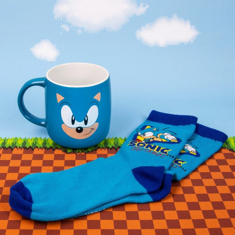 Image of Sonic Sonic Mug and Sock Set Multi unisex One Size