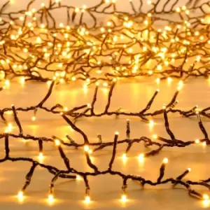 Image of Festive Indoor & Outdoor Multifunction Cluster Lights 1000 Warm White LEDs