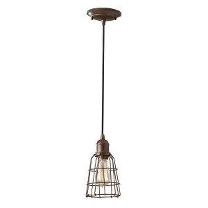 Image of 1 Light Ceiling Pendant Parisian Bronze, E27