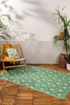 Image of Hexa Recycled Woven Jacquard UV & Water Resistant Outdoor Rug