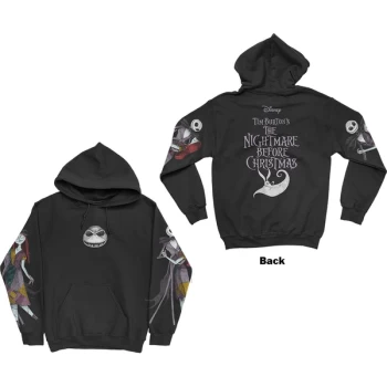 Image of Disney - The Nightmare Before Christmas Jack & Sally Dancing Unisex Medium Hoodie - Black