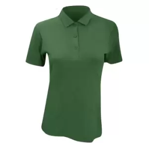 Image of Anvil Womens/Ladies Double Pique Semi-Fitted Polo Shirt (XL) (Forest Green)