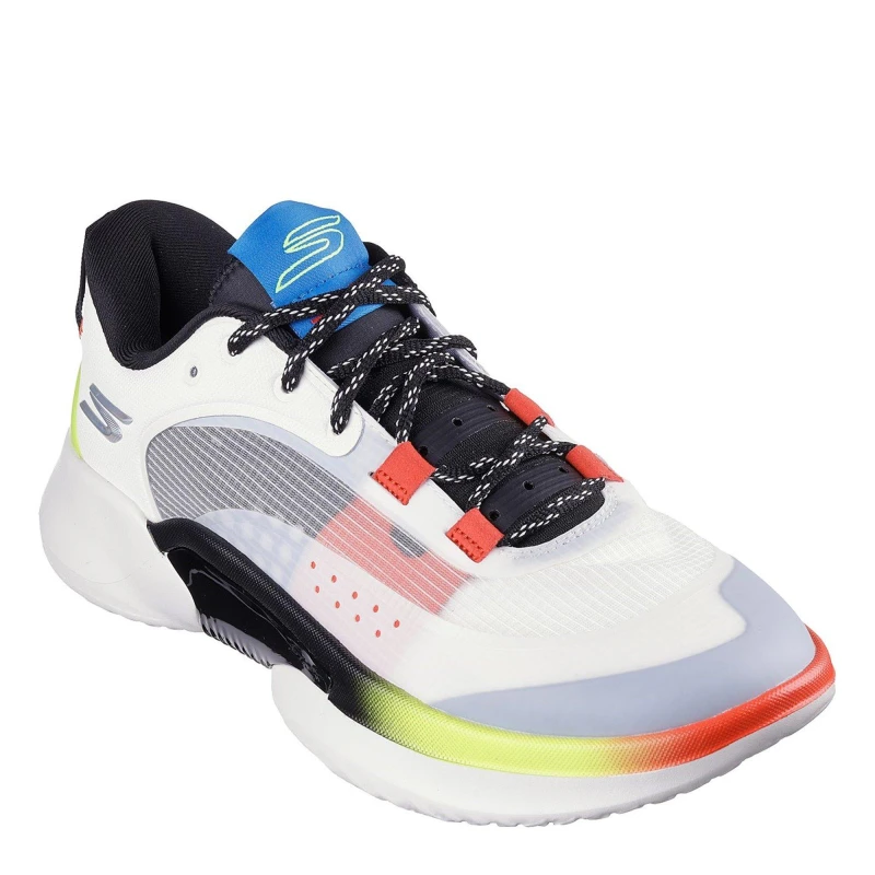 Image of Skechers Resagrip Basketball Trainers Mens Black/White male 9 (43)