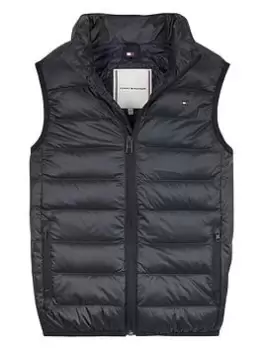 Image of Tommy Hilfiger Boys Essential Light Down Vest Gilet - Navy, Size Age: 10 Years