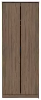 Image of Verona 2 Door Wardrobe - Walnut Effect