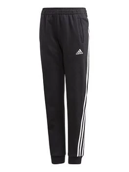 Image of adidas Girls 3-Stripes Pant - Black, Size 3-4 Years, Women