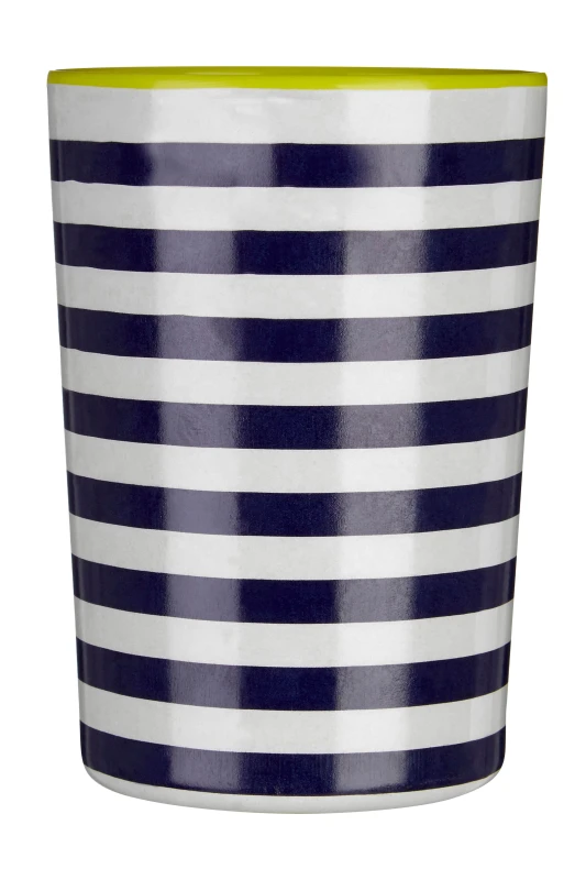 Image of Premier Housewares Round Stripe 340Ml Tumbler, Colorful Round Tumbler, Durable Picnic Tumbler, Scratch Resistant Juice Tumbler Multi