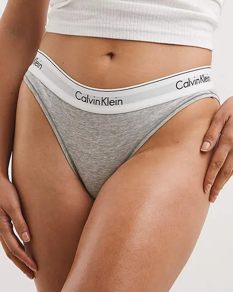 Image of Calvin Klein Modern Cotton Knicker Gry Grey Heather Female XL YC59606