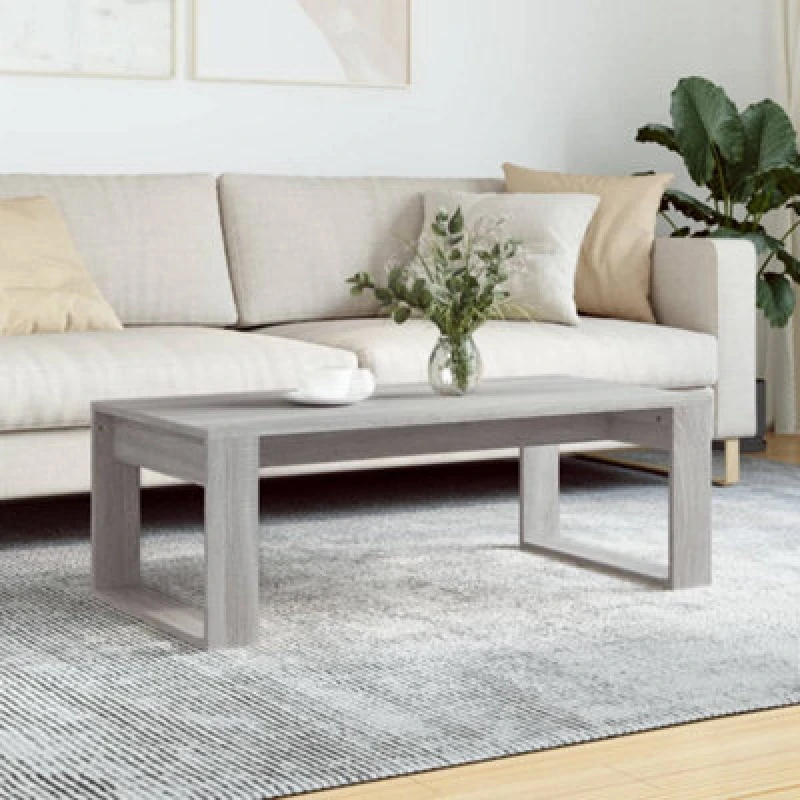 Image of Vidaxl Coffee Table Grey Sonoma 102X50X35cm Engineered Wood