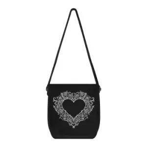Image of Grindstore Ebony Rose Desire Messenger Bag (One Size) (Black)