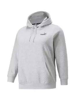 Image of Puma Essential Small Logo Hoodie (Plus) - Grey