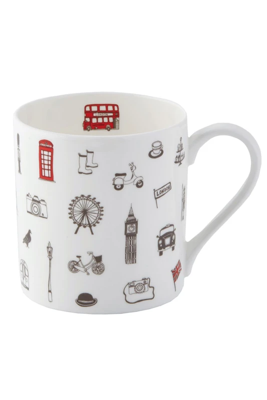 Image of VICTORIA EggS Simply London Fine Bone China Mug Multi unisex