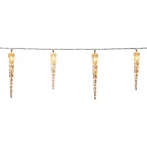 Image of monzana Fair Lights LED Icicile Christmas Decoration Indoor & Outdoor Lighting 40 Eiszapfen warmweiß (de)
