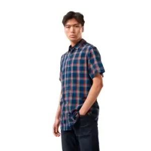 Image of Craghoppers Mens Rafie Short Sleeved Lightweight Check Shirt M - Chest 40' (102cm)