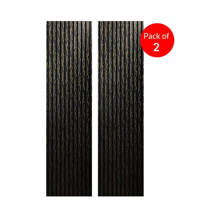 Image of ENER-J BRITWALL Linear Acoustic Panel Black Gold Marble 2400x600x21mm Black Unisex