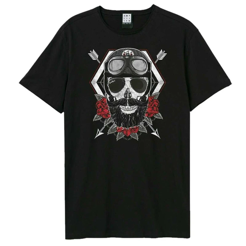 Image of Amplified Amplified Men Ride Or Die T-Shirt in Black Size: X-Small Black XS Male 5063852065615