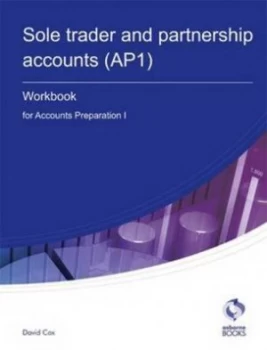 Image of Sole Trader and Partnership Accounts ap1 Workbook by David Cox Paperback