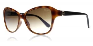 Image of Guess 7355 Sunglasses Shiny Blond Havana 53F 55mm