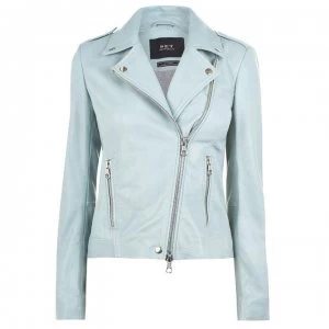 Image of SET Leather Jacket - 6106 Blue SURF