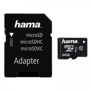 Image of Hama 64GB MicroSDXC Memory Card