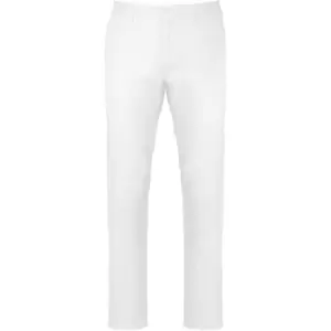 Image of Kariban Mens Chino Trousers (S) (White)