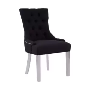 Image of Olivia's Set of 2 Remi Dining Chairs in Black