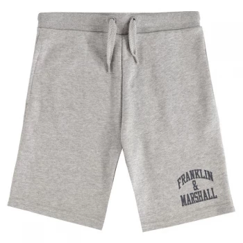 Image of Franklin and Marshall Fleece Shorts - Grey Heather