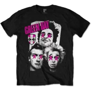 Image of Green Day - Patchwork Unisex Large T-Shirt - Black