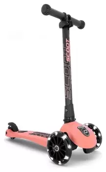 Image of Scoot and Ride Highwaykick 3 LED Folding Tri-Scooter - Peach