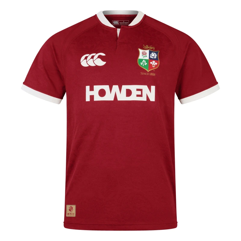 Image of Canterbury British and Irish Lions 2024 Shirt Adults - Red Red S