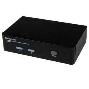 Image of Startech 2 Port USB HDMI KVM Switch with Audio 8STSV231HDMIUA