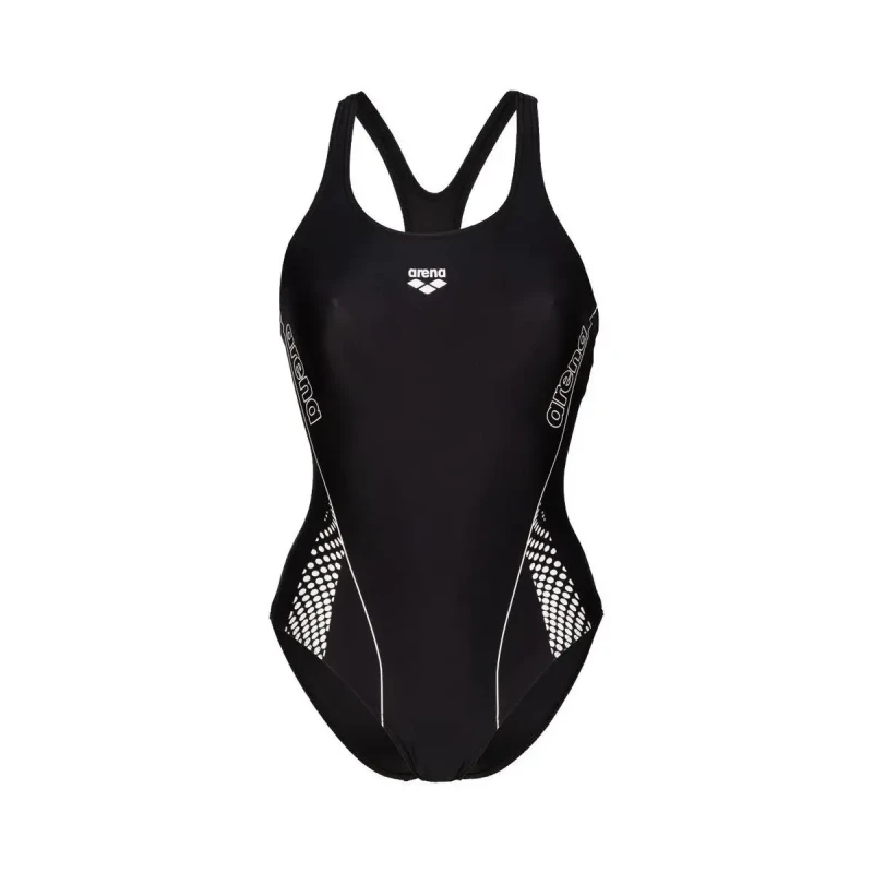 Image of Womens 1 Piece swimsuit Arena Pro Graphic Noir Female 48