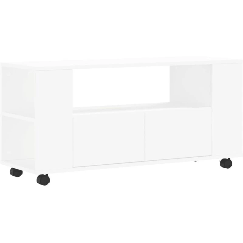 Image of Vidaxl TV Cabinet White 102X34.5X43cm Engineered Wood, White 833742