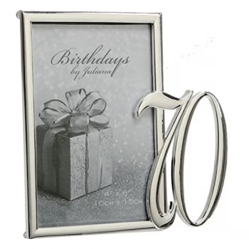 Image of 4" x 6" - Birthdays by Juliana Silverplated Photo Frame - 70