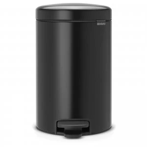 Image of Brabantia New Icon 12 Litre Pedal Bin - Matt Black