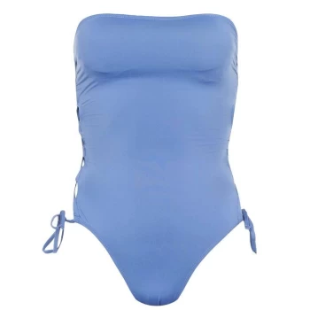 Image of Firetrap Bandeau Swimsuit Womens - China Blue