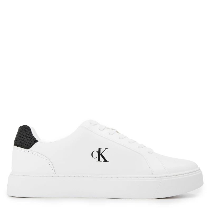 Image of Calvin Klein Mens CK L Classic Cup Low-Top Trainers White/Black male 7 (41)