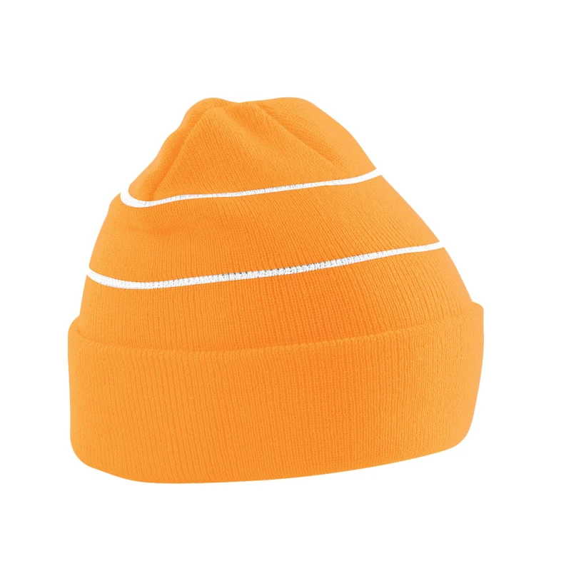 Image of Beechfield Beechfield Enhanced-Viz Beanie in Orange Orange One Size Unisex 5063527353795