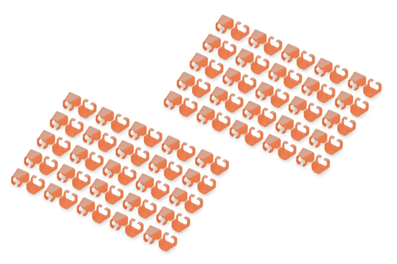 Image of Digitus Color clips for Patch cable - Orange